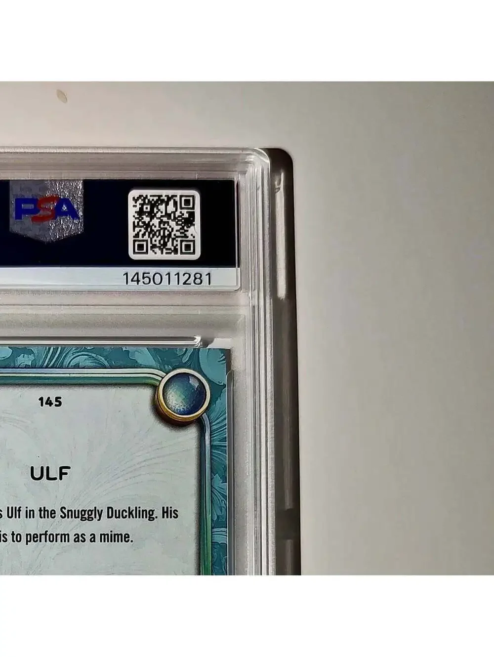 Ulf 2025 Topps Disney Wonder #145 Diamond Card Tangled PSA 9